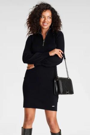 Laura Scott Strickkleid kurzes Kleid, femininer