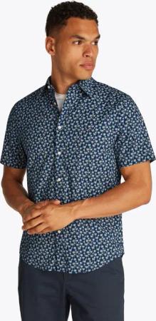Tommy Hilfiger Kurzarmhemd FLEX POPLIN PALM
