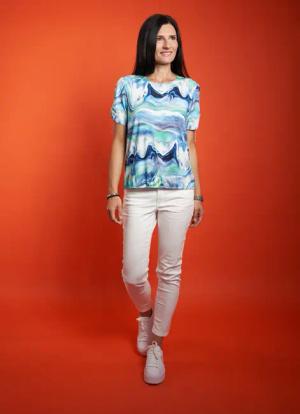 Seidel Moden Kurzarmshirt mit All-Over Print,