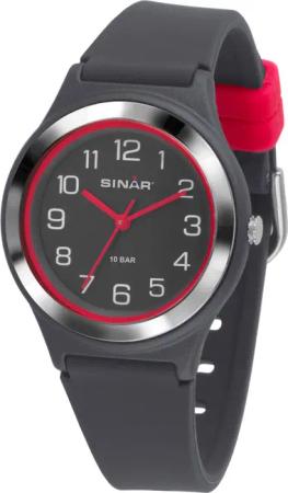 SINAR Quarzuhr XB-48-11, Armbanduhr, Damenuhr,Jugendliche, Silikonarmband,