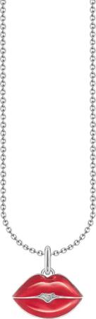 THOMAS SABO Kette mit Anhänger Kussmund-Anhänger,