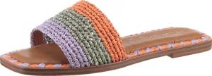 Tamaris Pantolette, Blockabsatz, Sommerschuh, Strandschuh, zweifarbige
