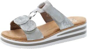 Rieker Pantolette, Keilabsatz, Sommerschuh, Schlappen für