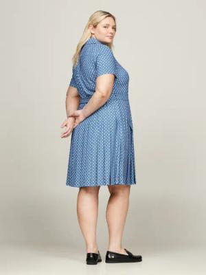 Tommy Hilfiger Curve Hemdblusenkleid CRV FOULARD