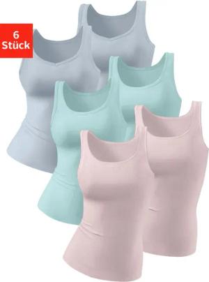 petite fleur Achselhemd (6er-Pack) aus reiner