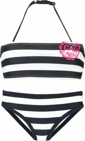 Bench. Bandeau-Bikini mit trendigen Streifen