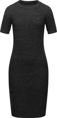 Ragwear Strickkleid Kolya kurzärmliges Damen Midikleid