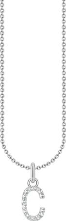 THOMAS SABO Kette mit Anhänger Buchstabe,