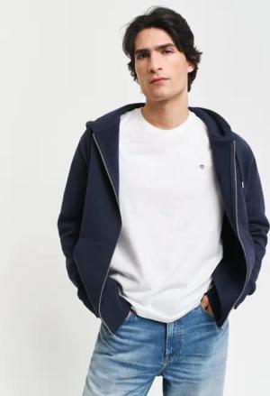 Gant Kapuzensweatjacke EMBOSSED FULL-ZIP HOODIE eine