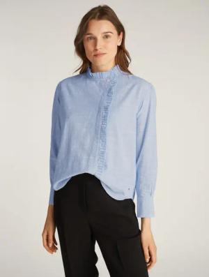 Tommy Hilfiger Hemdbluse COTTON STP RUFFLE