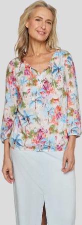 Rabe Druckbluse im Tunika-Stil und mit