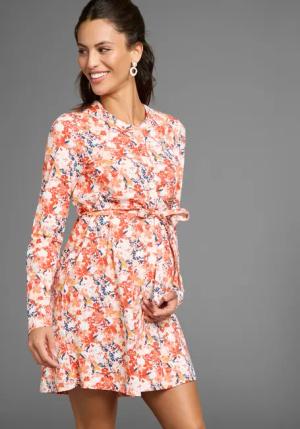 Neun Monate Umstandskleid Kurzes Schwangerschafts-Kleid mit