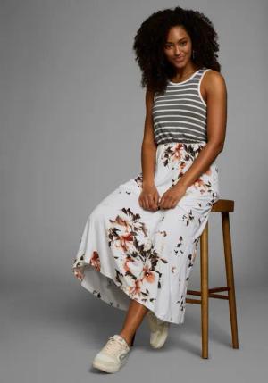 KangaROOS 2-in-1-Kleid enganliegendes Oberteil mit fließendem