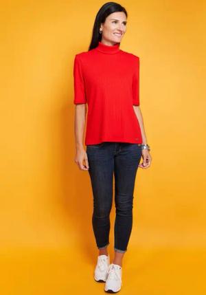 Seidel Moden Rollkragenshirt mit gerippter Struktur,