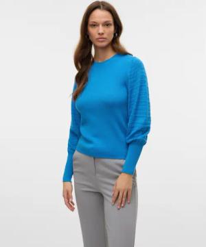Vero Moda Strickpullover VMHOLLYPOINTELLE LS O-NCK