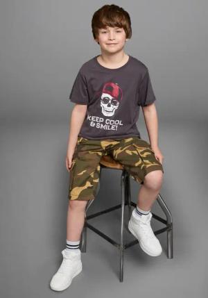 KIDSWORLD T-Shirt Mit Sprüche-Print: KEEP COOL...
