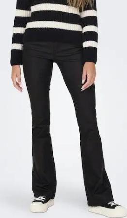ONLY Lederimitathose ONLBLUSH MID WAIST FLARED