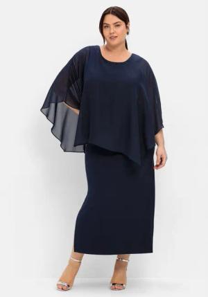 Sheego Abendkleid Große Größen im Lagenlook