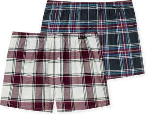 Schiesser Boxershorts "X-Mas" (2er-Pack) mit schwarzem