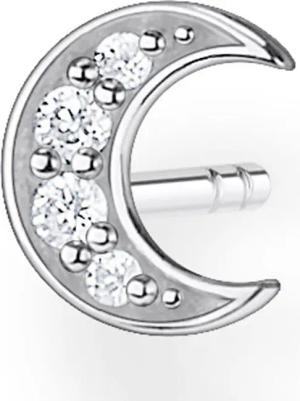 THOMAS SABO Single-Ohrstecker Mond pavé gold,