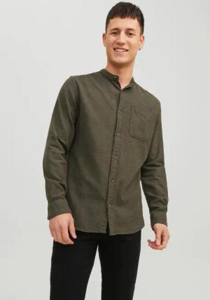 Jack & Jones Langarmhemd JJEBAND MELANGE