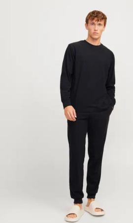 Jack & Jones Langarmshirt JACSOLID LOUNGE
