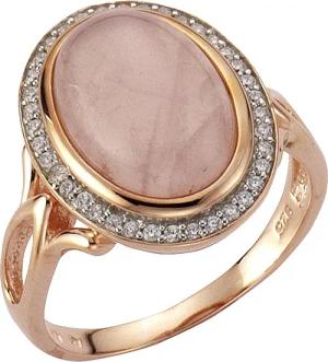 Zeeme Fingerring Silber 925 rosé-vergoldet mit