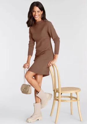 Laura Scott Strickkleid kurzes Kleid, figurbetont,
