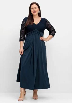 Sheego Abendkleid Große Größen mit Oberteil