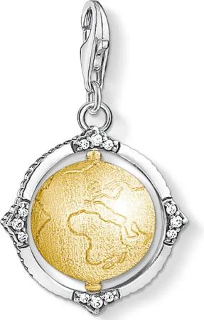 THOMAS SABO Charm-Einhänger Vintage Weltkugel, 1711-849-39,