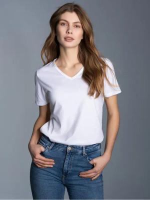 Trigema T-Shirt TRIGEMA V-Shirt Slim Fit