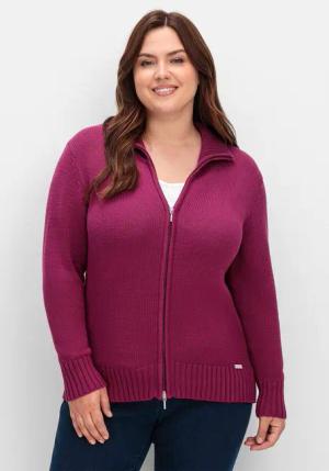 Sheego Strickjacke Große Größen mit Troyerkragen