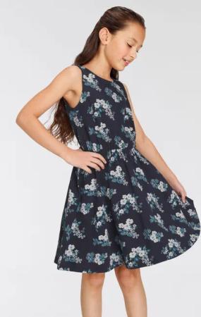 KIDSWORLD Jerseykleid - Skaterkleid mit Blumen