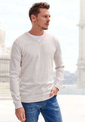 H.I.S Strickpullover mit V-Ausschnitt, Pullover aus