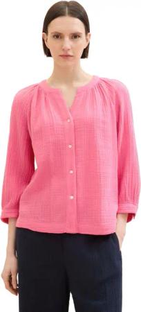 TOM TAILOR Crinklebluse in Crinkle-Optik