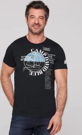 CAMP DAVID T-Shirt mit Wording-Prints