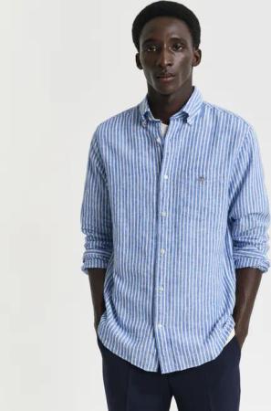 Gant Langarmhemd REG COTTON LINEN STRIPE