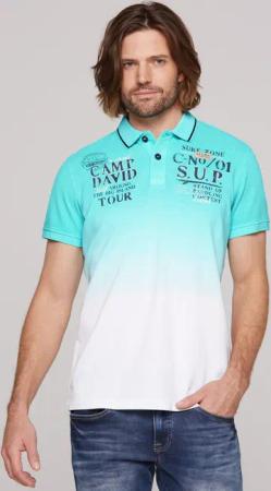 CAMP DAVID Poloshirt mit Farbverlauf