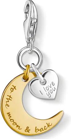 THOMAS SABO Charm-Einhänger Mond & Herz