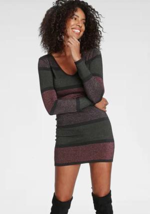 Melrose Strickkleid schicke Anlässe, kurzes Kleid,