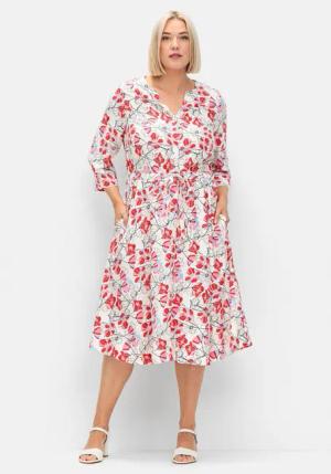 Sheego Druckkleid Große Größen mit Blütenprint