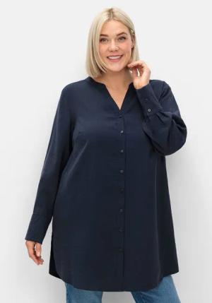 Sheego Longbluse Große Größen mit Raffung