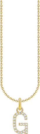 THOMAS SABO Kette mit Anhänger Buchstabe,
