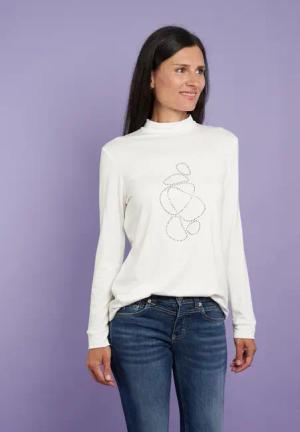 Seidel Moden Langarmshirt mit Glitzersteinen, MADE