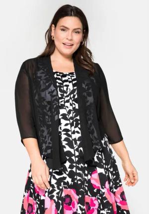 Sheego Bolerojacke Große Größen aus Chiffon