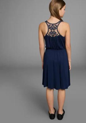 KIDSWORLD Jerseykleid, Viskosekleid für Mädchen kniefrei,