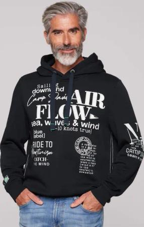 CAMP DAVID Hoodie mit Logo-Prints