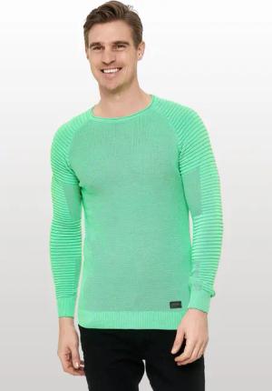 Rusty Neal Strickpullover mit modernem Rundhalsausschnitt