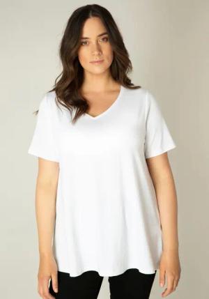 Base Level Curvy T-Shirt Alba mit