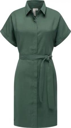 Ragwear Blusenkleid Manilla Kurzarm Midikleid mit